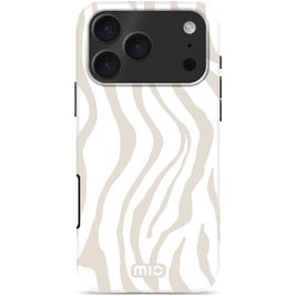 MIO Coque iPhone 17 Pro Max MagSafe Coque arrière Rigide - Sandy Zebra