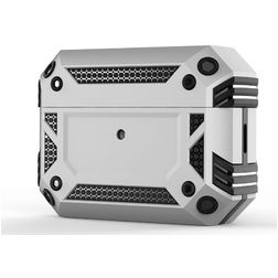 Mobigear Armor Coque Apple AirPods Pro 2 Coque Rigide Antichoc - Argent