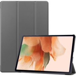 Mobigear Tri-Fold Samsung Galaxy Tab S7 FE Étui - Gris