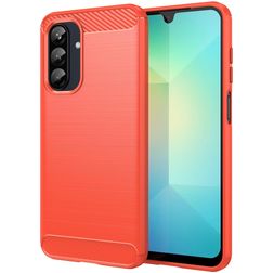 Mobigear Brushed Slim Coque Samsung Galaxy A26 Coque arrière en TPU Souple - Rouge