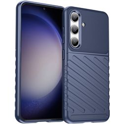 Mobigear Groove Coque Samsung Galaxy S24 Coque arrière en TPU Souple - Bleu