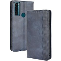 Mobigear Sensation Housse TCL 20 SE Etui Porte-Monnaie - Bleu