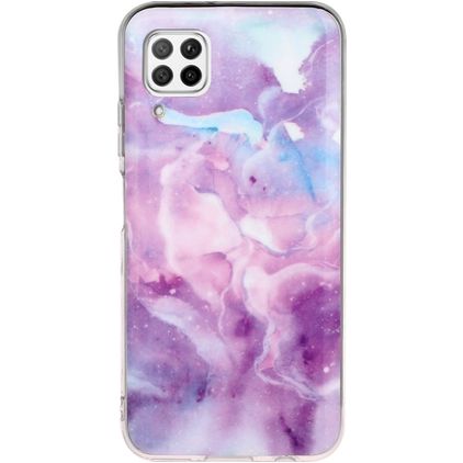 Mobigear Marble Coque Huawei P40 Lite Coque arrière en TPU Souple - Violet