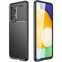 Mobigear Racing Coque Samsung Galaxy A53 Coque arrière en TPU Souple - Noir