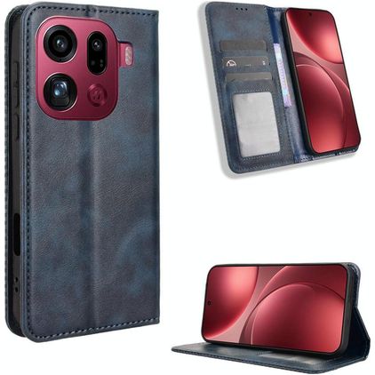 Mobigear Sensation Housse OPPO Find X9 Pro Etui Porte-Monnaie - Bleu