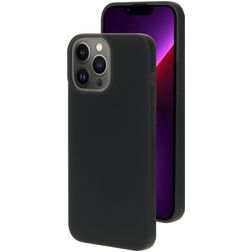 Mobiparts Coque iPhone 13 Pro Max Coque arrière en Silicone - Noir