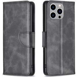 Mobigear Excellent Housse iPhone 15 Pro Max Etui Porte-Monnaie - Noir