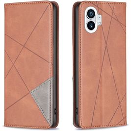 Mobigear Rhombus Slim Housse Nothing Phone (1) Etui - Marron
