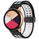 Mobigear Sport Plus Mag Bracelet Silicone pour Smartwatch Fermeture magnétique - 22 mm - Noir / Blanc