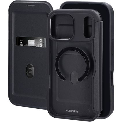 Mobiparts Shield Line Housse iPhone 18 Pro Max MagSafe Etui - Noir