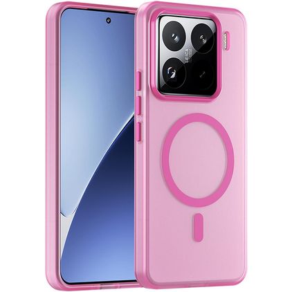 Mobigear Shockproof Xiaomi 15 Pro MagSafe Plastique rigide Coque arrière - Rose