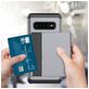 Mobigear Card Coque Samsung Galaxy S10 Coque arrière Rigide Anti-Chocs avec Porte-Cartes - Rose