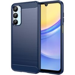 Mobigear Brushed Slim Coque Samsung Galaxy A56 Coque arrière en TPU Souple - Bleu