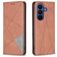 Mobigear Rhombus Slim Housse Samsung Galaxy A27 Etui - Marron