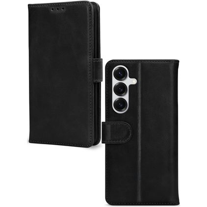 Mobilize Premium Gelly Housse Samsung Galaxy S25 Etui Porte-Monnaie - Noir