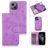 Mobigear Wallet Housse iPhone 13 Etui avec Coque Détachable Porte-Monnaie - Violet