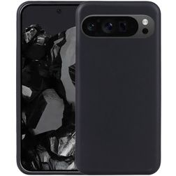Mobigear Basics Coque Google Pixel 9 Pro Coque arrière en TPU Souple - Noir