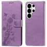 Mobigear Flowers Housse Samsung Galaxy S26 Ultra Etui Porte-Monnaie - Violet