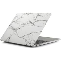 Mobigear Marble MacBook Pro 14 pouces (2021-2026) Coque rigide pour MacBook - Blanc - Modèle A2442 / A2779 / A2918 / A2992 / A3401 / A3112 / A3434 / A3427 / A3426