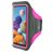 Mobiparts Comfort Fit Brassard Téléphone Samsung Galaxy A21s Brassard Coque de Sport en Neoprène - Neon Pink