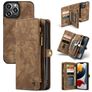 Caseme 008 Housse iPhone 13 Pro Etui avec Coque Détachable Porte-Monnaie - Marron