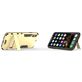 Mobigear Armor Stand Coque iPhone XS Max Coque arrière Rigide Anti-Chocs avec Support Amovible - Or