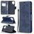Mobigear Butterfly Housse Samsung Galaxy A12 Etui Porte-Monnaie - Bleu
