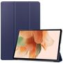 Mobigear Tri-Fold Samsung Galaxy Tab S7 FE Étui - Bleu foncé