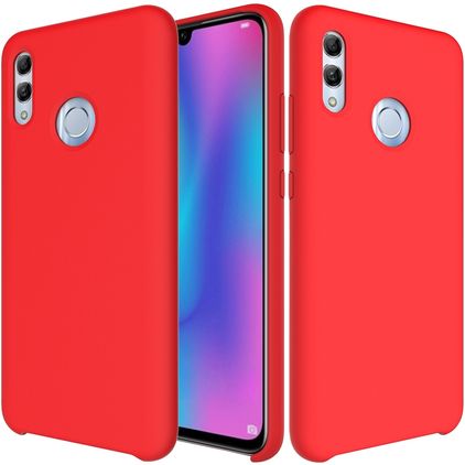 Mobigear Rubber Touch Coque HONOR 10 Lite Coque arrière en Silicone - Rouge
