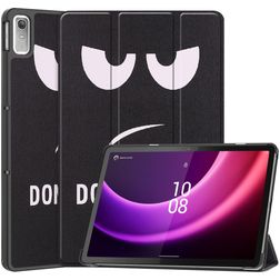Mobigear Tri-Fold Coque Lenovo Tab P11 Gen 2 Etui - Do Not Touch