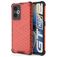 Mobigear Honeycomb Coque Realme GT2 Coque arrière Rigide Anti-Chocs - Rouge