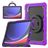 Mobigear RingGuard Coque Samsung Galaxy Tab S10 Ultra Coque arrière en Plastique rigide,Silicone + Porte-crayon + Bandoulière + Support Amovible - Violet