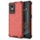 Mobigear Honeycomb Coque Realme GT Neo 3 Coque arrière Rigide Anti-Chocs - Rouge