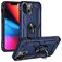 Mobigear Armor Ring Coque iPhone 14 Plus Coque arrière Rigide Anti-Chocs avec Anneau-Support - Bleu