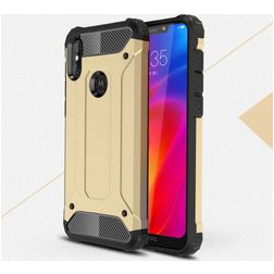 Mobigear Outdoor Coque Motorola One Power Coque arrière Rigide Anti-Chocs - Or