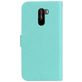 Mobigear Roses Housse Xiaomi Pocophone F1 Etui Porte-Monnaie - Turquoise