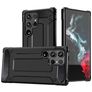 Mobigear Outdoor Coque Samsung Galaxy S24 Ultra Coque arrière Rigide Anti-Chocs - Noir