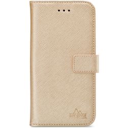 My Style Flex Wallet Housse Samsung Galaxy M11 Etui Porte-Monnaie - Or