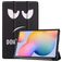 Mobigear Tri-Fold Coque Samsung Galaxy Tab S6 Lite Etui - Do Not Touch