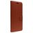 Valenta Gel Skin Housse iPhone 15 Pro Etui en Cuir Véritable Porte-Monnaie - Marron