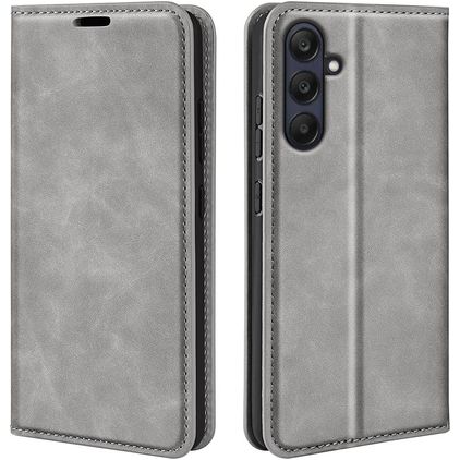 Mobigear Retro Slim Housse Samsung Galaxy A26 Etui Porte-Monnaie - Gris