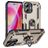 Mobigear Armor Ring Coque iPhone 16 Plus Coque arrière Rigide Anti-Chocs avec Anneau-Support - Or