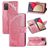 Mobigear Butterfly Housse Samsung Galaxy A03s Etui Porte-Monnaie - Rose