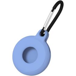 Mobigear Circle Key Coque TPU souple Porte-clés pour Apple AirTag - Denim Blue