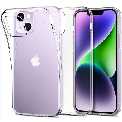 Mobigear Basics Transparent iPhone 14 TPU souple Coque arrière - Transparent