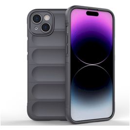 Mobigear Bumpy Coque iPhone 15 Plus Coque arrière en TPU Souple - Charcoal