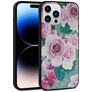 Mobigear Flowers Coque iPhone 14 Pro Max Coque arrière Rigide - Model 1