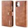 Mobigear Snap Button Housse iPhone 11 Etui avec Coque Détachable Porte-Monnaie - Marron