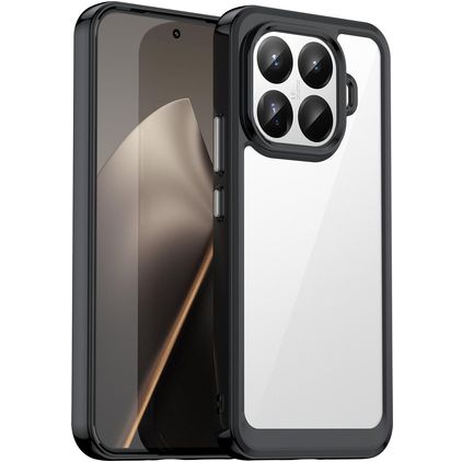 Mobigear Crystal Coque Xiaomi 15T Pro Coque arrière Rigide - Noir
