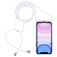 Mobigear Lanyard iPhone 11 TPU souple Coque avec cordon - Transparent / Blanc